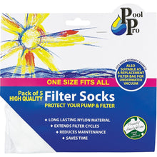  POOL PRO FILTER SOCKS ONE SIZE FITS ALL PACK OF 5